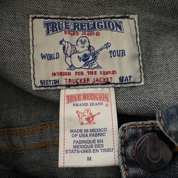 Brand New TRUE RELIGION Trucker Denim Jacket - Picture 8 of 9